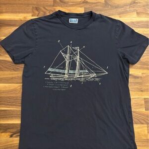Vintage J. Crew Nautical Graphic Tee